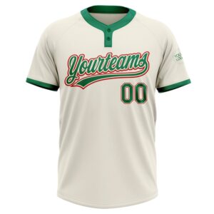 Cream Kelly Green Red Two Button Unisex Softball Jersey Custom Team Softball Jersey 2 oarrud.jpg