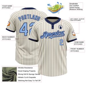 Cream Navy Pinstripe Light Blue Two Button Unisex Softball Jersey Custom Team Softball Jersey 3 dcev4b.jpg