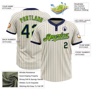 Cream Navy Pinstripe Neon Green Two Button Unisex Softball Jersey Custom Team Softball Jersey 3 fftz4d.jpg
