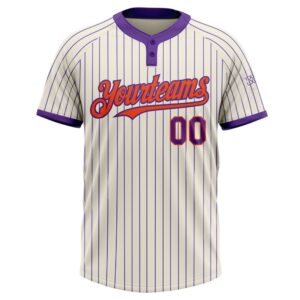 Cream Purple Pinstripe Orange Two Button Unisex Softball Jersey Custom Team Softball Jersey 2 qnkhyf.jpg
