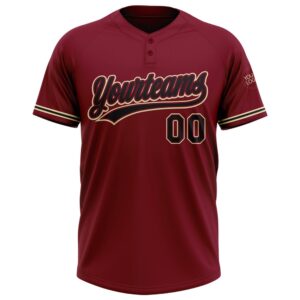 Crimson Black City Cream Two Button Unisex Softball Jersey Custom Team Softball Jersey 2 n2dthg.jpg