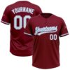 Crimson White Old Gold Two Button Unisex Softball Jersey, Custom Team Softball Jersey Crimson White Old Gold Two Button Unisex Softball Jersey, Custom Team Softball Jersey