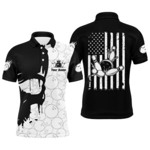 Custom American Flag Bowling Shirts, Customize Vintage&hellip;