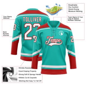 Custom Aqua White Red Hockey Lace Neck Jersey New Hockey Jersey Personali Sport Team Jersey Shirt 3 dtwvbj.jpg