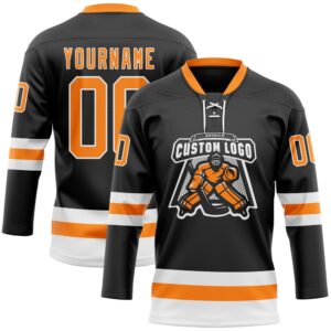 Custom Black Bay Orange White Hockey Lace Neck Jersey New Hockey Jersey Personali Sport Team Jersey Shirt 2 at83kz.jpg