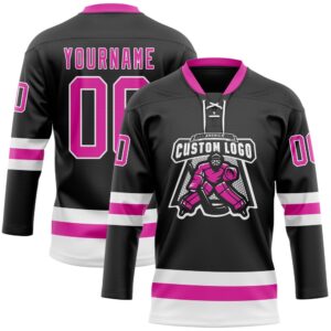 Custom Black Deep Pink White Hockey Lace Neck Jersey New Hockey Jersey Personali Sport Team Jersey Shirt 2 ul5890.jpg