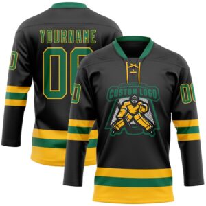 Custom Black Kelly Green Gold Hockey Lace Neck Jersey New Hockey Jersey Personali Sport Team Jersey Shirt 2 iwgoev.jpg