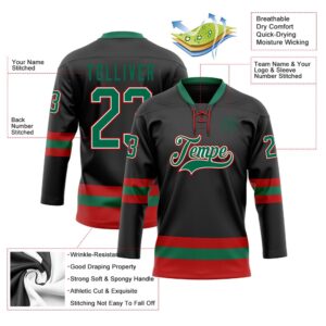 Custom Black Kelly Green Red Hockey Lace Neck Jersey New Hockey Jersey Personali Sport Team Jersey Shirt 3 kq6ydq.jpg