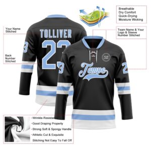 Custom Black Light Blue White Hockey Lace Neck Jersey New Hockey Jersey Personali Sport Team Jersey Shirt 3 s7wp9s.jpg