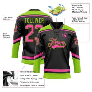 Custom Black Pink Neon Green Hockey Lace Neck Jersey New Hockey Jersey Personali Sport Team Jersey Shirt 3 orqh9t.jpg