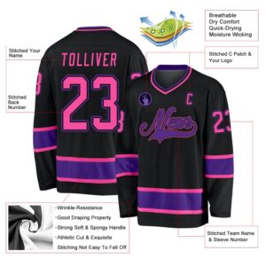 Custom Black Pink Purple Hockey Jersey New Hockey Jersey Personali Sport Team Jersey Shirt 2 ksu25b.jpg