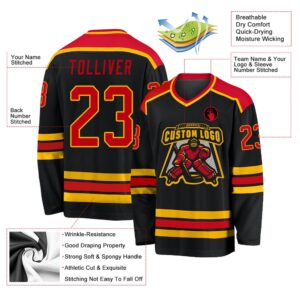 Custom Black Red Gold Hockey Jersey New Hockey Jersey Personali Sport Team Jersey Shirt 3 p2o4br.jpg
