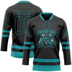 Custom Black Teal Hockey Lace Neck Jersey New Hockey Jersey Personali Sport Team Jersey Shirt 2 knikqh.jpg