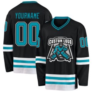 Custom Black Teal White Hockey Jersey New Hockey Jersey Personali Sport Team Jersey Shirt 2 ngypv0.jpg