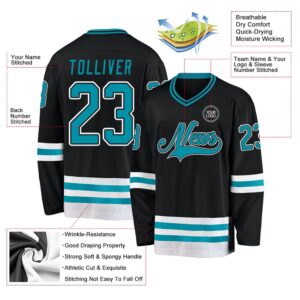 Custom Black Teal White Hockey Jersey New Hockey Jersey Personali Sport Team Jersey Shirt 3 qzhjhr.jpg