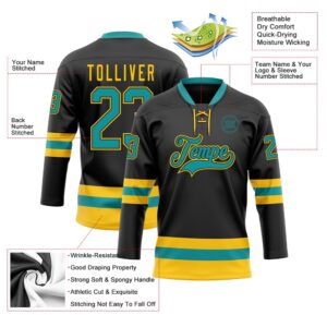 Custom Black Teal Yellow Hockey Lace Neck Jersey New Hockey Jersey Personali Sport Team Jersey Shirt 3 vuhpkc.jpg