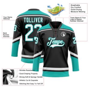 Custom Black White Aqua Hockey Lace Neck Jersey New Hockey Jersey Personali Sport Team Jersey Shirt 3 xemzsx.jpg