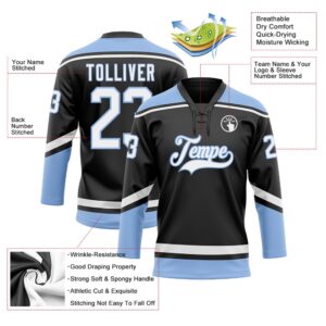 Custom Black White Light Blue Hockey Lace Neck Jersey New Hockey Jersey Personali Sport Team Jersey Shirt 3 bg59cv.jpg