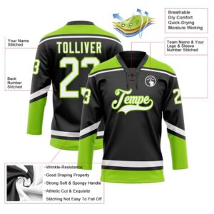 Custom Black White Neon Green Hockey Lace Neck Jersey New Hockey Jersey Personali Sport Team Jersey Shirt 3 ktkxlr.jpg