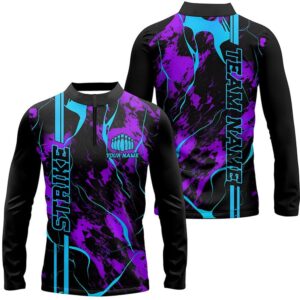 Custom Blue And Purple Camo Strike Bowling&hellip;