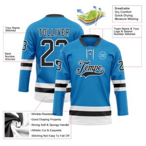 Custom Blue Black White Hockey Lace Neck Jersey New Hockey Jersey Personali Sport Team Jersey Shirt 3 usicym.jpg