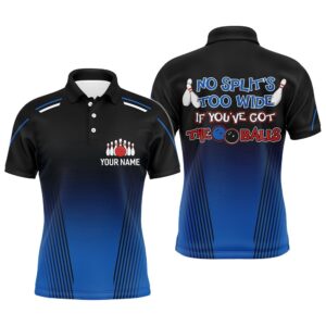 Custom Blue Bowling Shirt For Men, Funny&hellip;