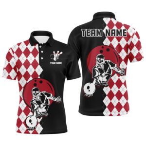 Custom Bowling Shirt For Men Skull Bowling&hellip;