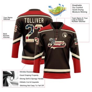 Custom Brown Vintage USA Flag Cream Red Hockey Lace Neck Jersey New Hockey Jersey Personali Sport Team Jersey Shirt 3 wup8h4.jpg