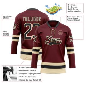 Custom Burgundy Black Cream Hockey Lace Neck Jersey New Hockey Jersey Personali Sport Team Jersey Shirt 3 le6xhx.jpg