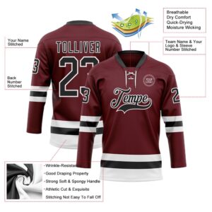 Custom Burgundy Black White Hockey Lace Neck Jersey New Hockey Jersey Personali Sport Team Jersey Shirt 3 lclibd.jpg