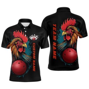 Custom Chicken Bowling Shirts For Men Bowling&hellip;