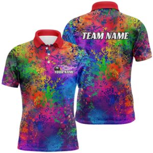Custom Colorful Bowling Polo Shirts For Men,&hellip;