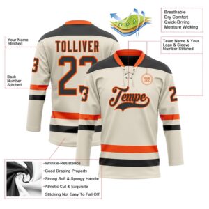 Custom Cream Black Orange Hockey Lace Neck Jersey New Hockey Jersey Personali Sport Team Jersey Shirt 3 jtjiox.jpg