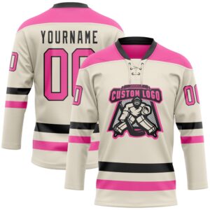 Custom Cream Pink Black Hockey Lace Neck Jersey New Hockey Jersey Personali Sport Team Jersey Shirt 2 pcw55r.jpg