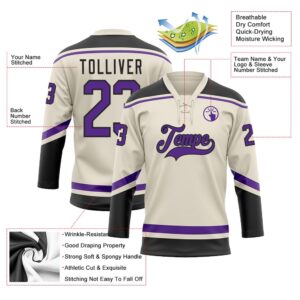 Custom Cream Purple Black Hockey Lace Neck Jersey New Hockey Jersey Personali Sport Team Jersey Shirt 3 g2npqm.jpg