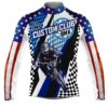 Custom American Cycling Jersey Men Women Usa Cycle Gear With 3 Pockets Full Zip Bike Shirt, Custom Mono Cycling Jersey