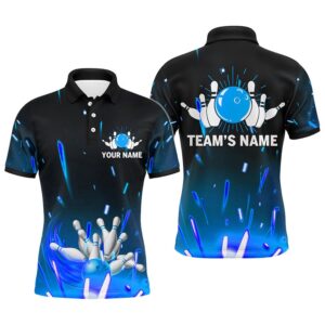 Custom Flame Bowling Shirt For Men, Polo&hellip;
