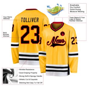 Custom Gold Black Red Hockey Jersey New Hockey Jersey Personali Sport Team Jersey Shirt 2 k3uh7u.jpg
