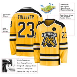 Custom Gold Black White Hockey Jersey New Hockey Jersey Personali Sport Team Jersey Shirt 3 aaeze9.jpg