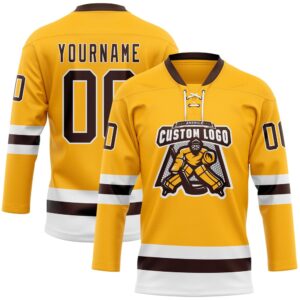 Custom Gold Brown White Hockey Lace Neck Jersey New Hockey Jersey Personali Sport Team Jersey Shirt 2 xxdz7p.jpg
