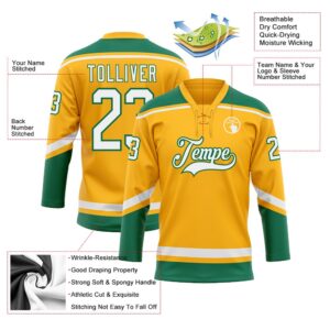 Custom Gold White Kelly Green Hockey Lace Neck Jersey New Hockey Jersey Personali Sport Team Jersey Shirt 3 gdfyjw.jpg