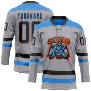 Custom Gray Black Powder Blue Orange Hockey Lace Neck Jersey New Hockey Jersey Personali Sport Team Jersey Shirt 2 ozswtf.jpg