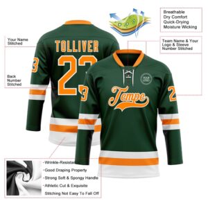 Custom Green Bay Orange White Hockey Lace Neck Jersey New Hockey Jersey Personali Sport Team Jersey Shirt 3 j1alhc.jpg