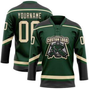 Custom Green City Cream Black Hockey Lace Neck Jersey New Hockey Jersey Personali Sport Team Jersey Shirt 2 g1t6fc.jpg