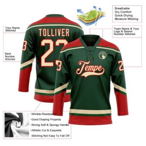 Custom Green City Cream Red Hockey Lace Neck Jersey New Hockey Jersey Personali Sport Team Jersey Shirt 3 obksim.jpg