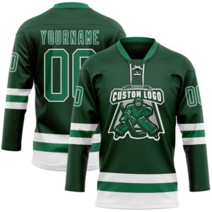 Custom Green Kelly Green White Hockey Lace Neck Jersey New Hockey Jersey Personali Sport Team Jersey Shirt 2 yjhyzb.jpg
