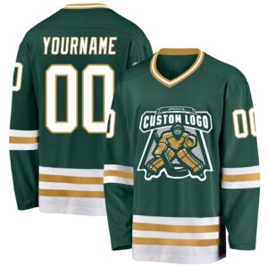 Custom Green White Old Gold Hockey Jersey New Hockey Jersey Personali Sport Team Jersey Shirt 2 x81z9d.jpg
