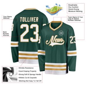 Custom Green White Old Gold Hockey Jersey New Hockey Jersey Personali Sport Team Jersey Shirt 3 lh7h4o.jpg