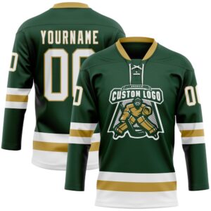 Custom Green White Old Gold Hockey Lace Neck Jersey New Hockey Jersey Personali Sport Team Jersey Shirt 2 so5im9.jpg