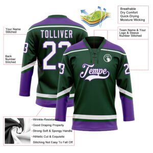 Custom Green White Purple Hockey Lace Neck Jersey New Hockey Jersey Personali Sport Team Jersey Shirt 3 kax7ir.jpg